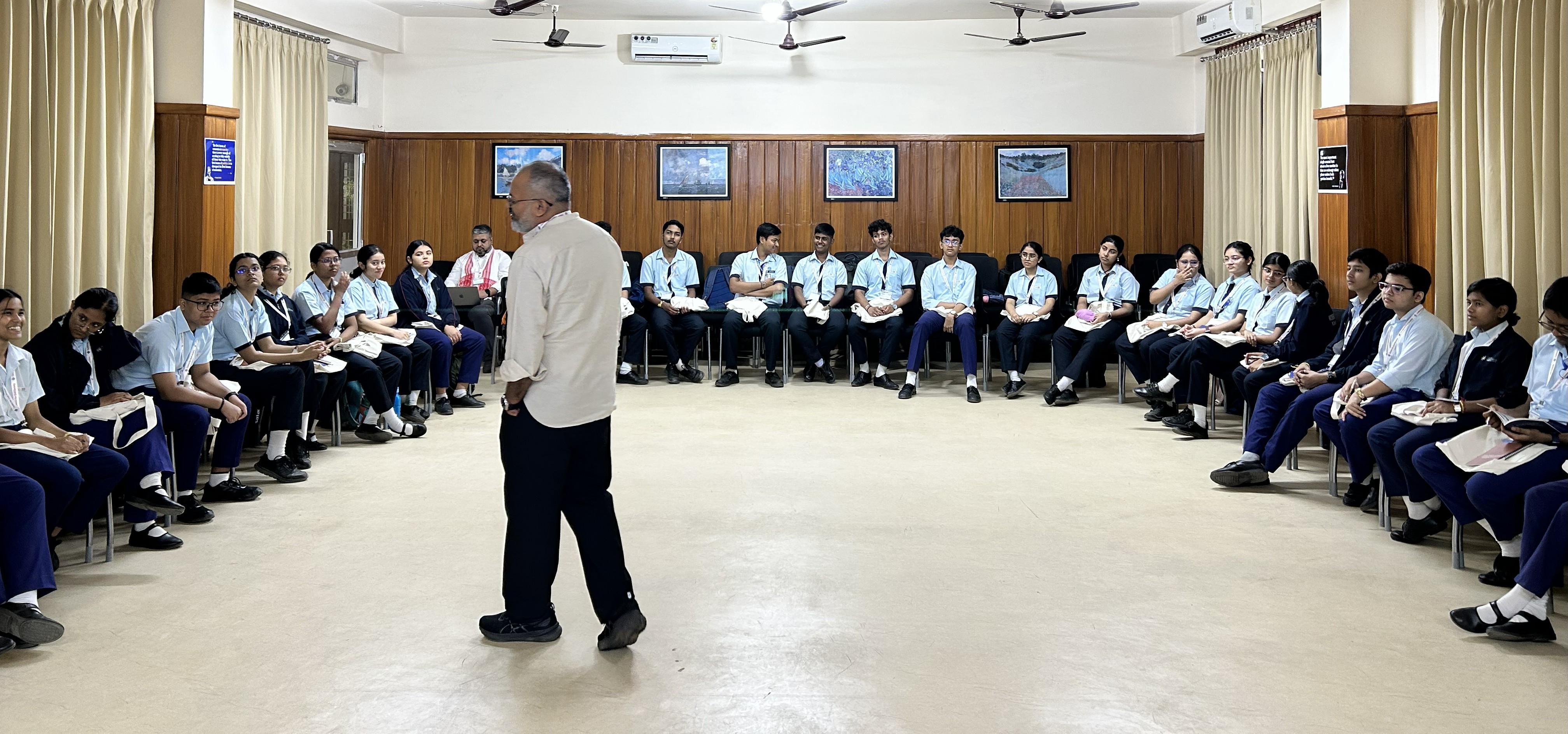 Students engaged in session